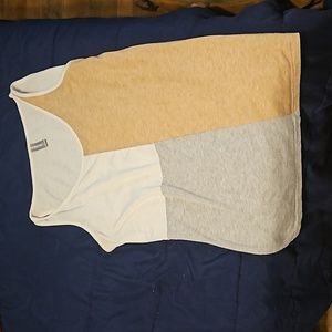 White brown and gray tank top